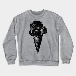 Black Candy Ice Cream Design Crewneck Sweatshirt